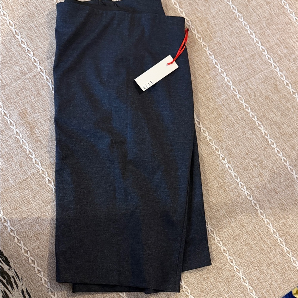 Navy Pencil Skirt NWT Elastic Waist XXL